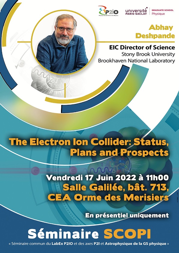 Séminaire SCOPI, The Electron Ion Collider: Status, Plans and Prospects